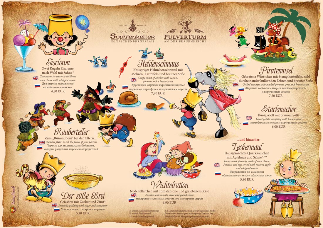 Kinderkarte Pulverturm